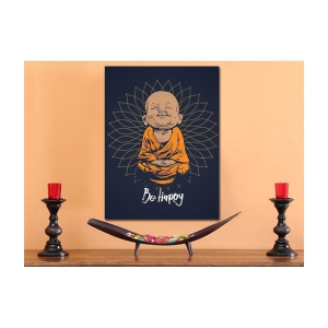 Photojaanic Be Happy Buddha Posters Motivational Wall Poster Paper Wall Poster Without Frame