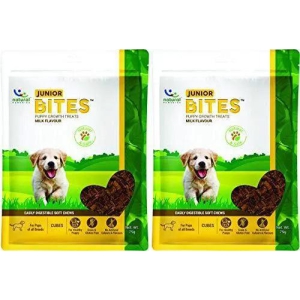 Natural Remedies Junior Bites, Milk Flavour, 75 GMS (Pack of 2 Treats)