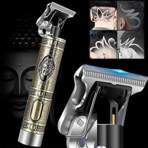 URBAN CREW Hair Trimmer For Men Buddha Style Trimmer, Professional Hair Clipper, Adjustable Blade Clipper, Hair Trimmer and Shaver For Men, Retro Oil Head Close Cut Precis (1PC)