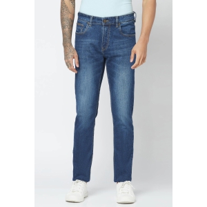 Mid Blue Slim Fit Jeans-34 / BLUE