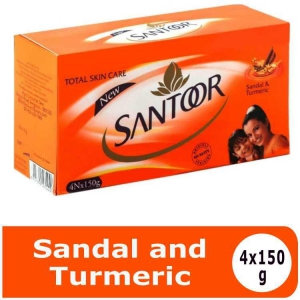 SANTOOR SANDAL&TURMERIC SOAP 150G X4