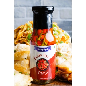 THAI BIRDS EYE CHILLI IN NATURAL VINEGAR 200g-GLASS