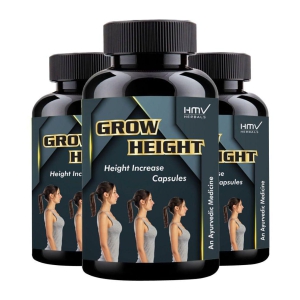 HMV Herbals Grow Height Herbal Height Growth Capsule 90 no.s Pack of 3