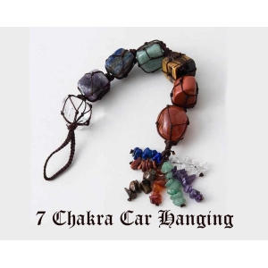 Tumble Gemstone Car or Wall Hanging-7 Chakra