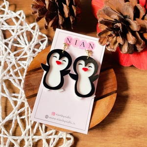 Punny Penguin Earrings