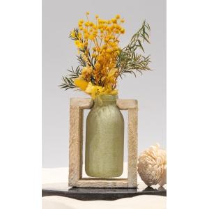 CUTE MINI WOOD ESSENCE VASE-Without flowers