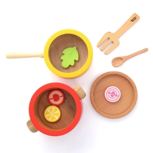 Kitchen Play Set | Beech Wood Cooking Set (9 Pcs)