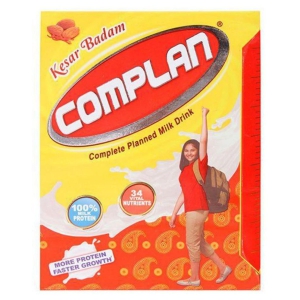 Complan Kesar Badam Nutritious Health Drink - Vitamin C & A Supports Kids Immune, Clinically Proven For 2X Faster Growth Formula, 200 G Carton