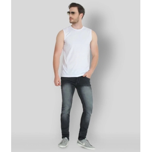 Glito - White Cotton Blend Slim Fit Mens T-Shirt ( Pack of 1 ) - None