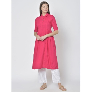 pistaa-pink-viscose-womens-flared-kurti-pack-of-1-none