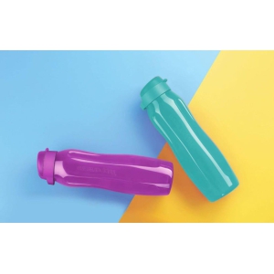 Tupperware Aquaslim 1 Litre Flip Top Bottle Water Bottle Set of 2 Pieces - Multicolor,