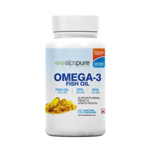 Omega-3 Fish Oil Softgel Capsules-Triple Strength / 60 Capsules