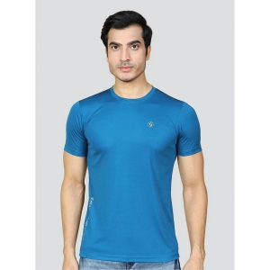 Supersquad Polyester Regular Fit Solid Half Sleeves Mens T-Shirt - Aqua Blue ( Pack of 1 ) - None