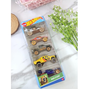 Hot Wheels Mud Studs Set of 5 Vehicles Exclusive Collection - No Cod Allowed On this Product - Prepaid Orders Only. (Copy)