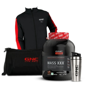 GNC AMP Amplified Mass XXX 2KG with Gym Kit Chocolate