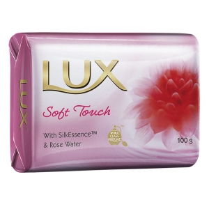 Lux Rose & Vitamin E Soap, Bathing Soap With Floral Fragrance, Soft, Moisturized And Glowing Skin, 100 G