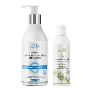 Combo of Hair Fall Control Shampoo - 300ml and Coconut Oil - 200ml