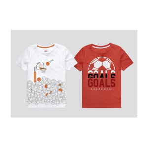 Ariel - Multicolor Cotton Blend Boys T-Shirt ( Pack of 2 ) - None