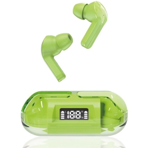 COREGENIX Slide Digitaldisplay Bluetooth True Wireless (TWS) In Ear 30 Hours Playback Low Latency IPX5(Splash & Sweat Proof) Green