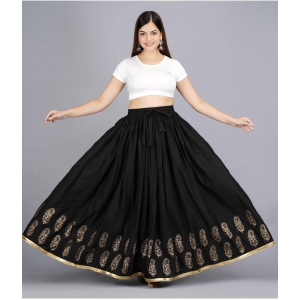 FABRR - Black Cotton Women's A-Line Skirt ( Pack of 1 ) - None