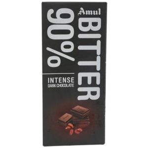 Amul Bitter 90% Intense Dark Chocolate 150G