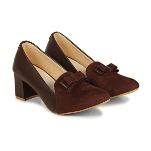 Commander - Brown Women's Pumps Heels - None