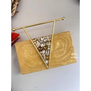 Gold Handheld Premium Resin Clutch