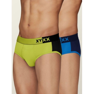 XYXX - Multicolor Modal Men's Briefs ( Pack of 2 ) - L