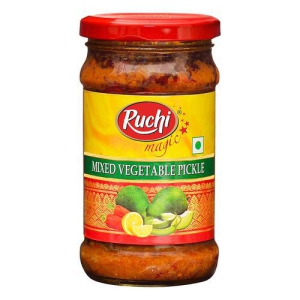 Ruchi magic Mixed Vegetable Pickle, 300 g Bottle