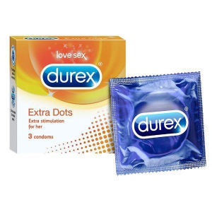 Durex Extra Dots 3 Condoms