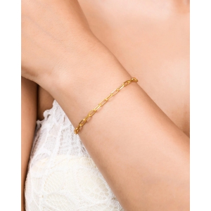 Clip Chain Bracelet-18k Gold Plated / 7.5