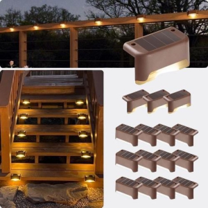 Solar Deck Lights Outdoor-Pack Of 8 (Best Seller)