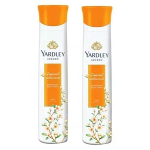 Yardley London Imperial Sandalwood Body Spray - For Women ,150 ml each,pack of 2