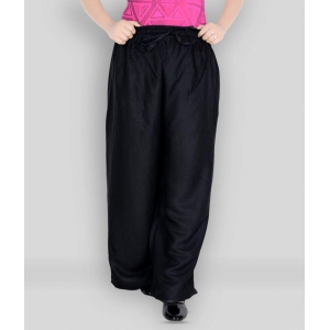 Sttoffa - Black Rayon Flaired Women's Casual Pants ( Pack of 1 ) - None