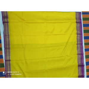 Self Design  Pure mysore silk  (Purple, Green)