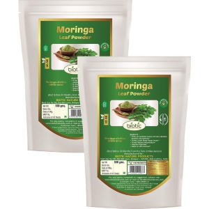 Biotic Moringa Leaf Powder (Moringa Oliefera) Powder 1 kg Pack of 2