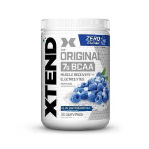 Xtend Original BCAA Powder (Blue Raspberry Ice) - Sugar Free Workout Muscle Recovery Drink with 7g BCAA, |