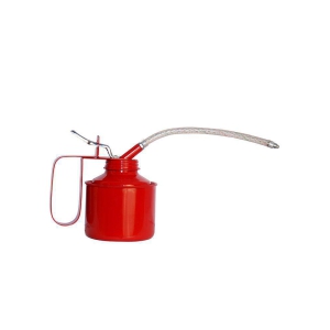 Montstar Lubricant Oil Can Pump Operated, Pressed Steel Oil Can With Flexible Spout 3/4 Pint 425Cc