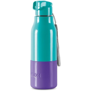 Milton Steel Sprint 600 Insulated Inner Stainless Steel Water Bottle, 510 ml, Aqua Green | Hot or Cold | Easy Grip | Leak Proof | Kids School Bottle | Office | Gym | Hiking | Treking | Trave