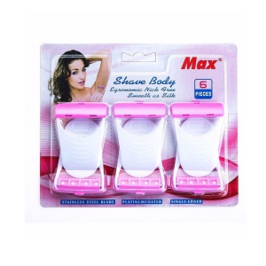 HUKBO MAX Shave Body Razor with Soap 1 Blade Pack of 6