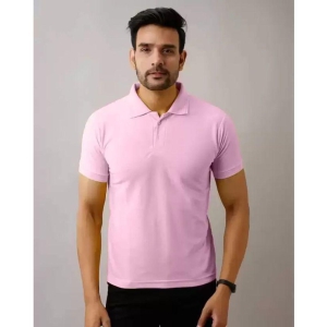 SKYRISE - Pink Cotton Blend Slim Fit Men's Polo T Shirt ( Pack of 1 ) - None