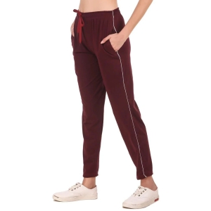 Uzarus - Maroon Cotton Blend Womens Gym Trackpants ( Pack of 1 ) - 2XL