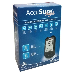 Accusure GLUCOSE MONITOR SIMPLE WITH 25 STRIPS ( STRIPS Expiry -Apr 2024)