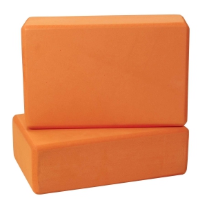 Foam Yoga Blocks (Set of 2)-Orange