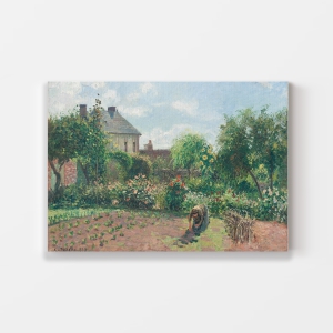 The Artist''s Garden at Eragny (1898) by Camille Pissarro-A1 / Museum Canvas Print / Gallery Wrap Canvas