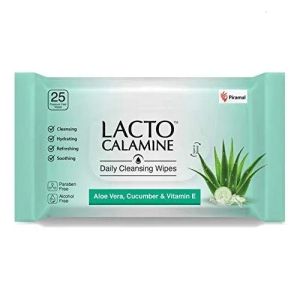 Lacto Calamine Daily Cleansing Wipes, pack of 2