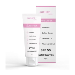 Saturn by GHC Broad Spectrum UVA & UVB Protection Anti-Pollution Sunscreen Cream SPF 50 - SPF 50 PA++ (50 g)