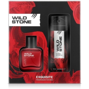 Wild Stone Ultra Sensual Fragrance Combo Kit for Men with Deodorant 150ml & Perfume 50ml,Pack of 2