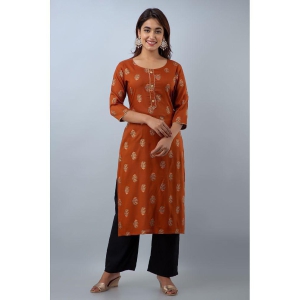 doriya-brown-rayon-kurti-with-palazzo-stitched-suit-none