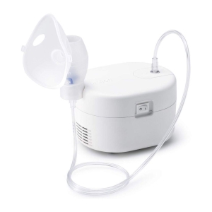 Omron Ultra Compact & Low Noise Compressor Nebulizer for Child & Adult (White)